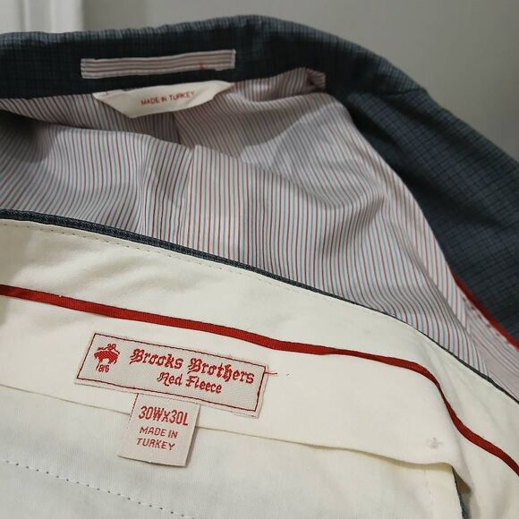 Brooks brothers red fleece mens 36s blazer pants 30 waist virgin wool gray - Picture 10 of 10